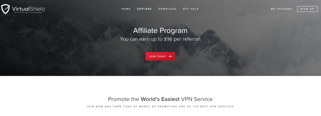 Virtual Shield- a vpn affiliate program