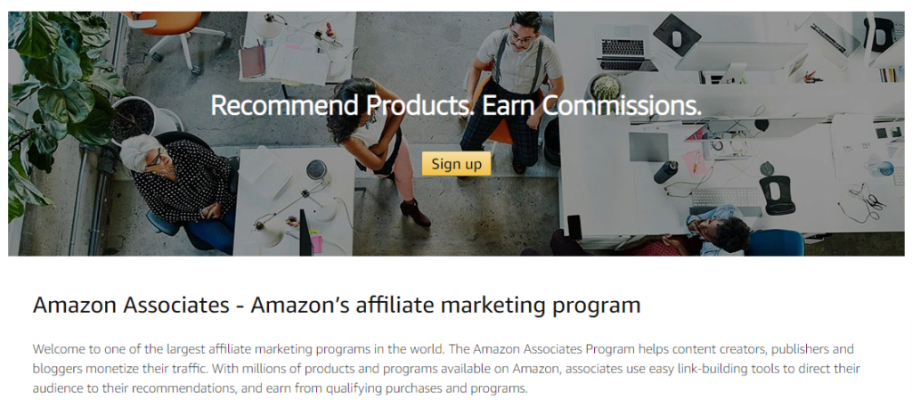 "Amazon Associates" - the Amazon Affiliate Program 