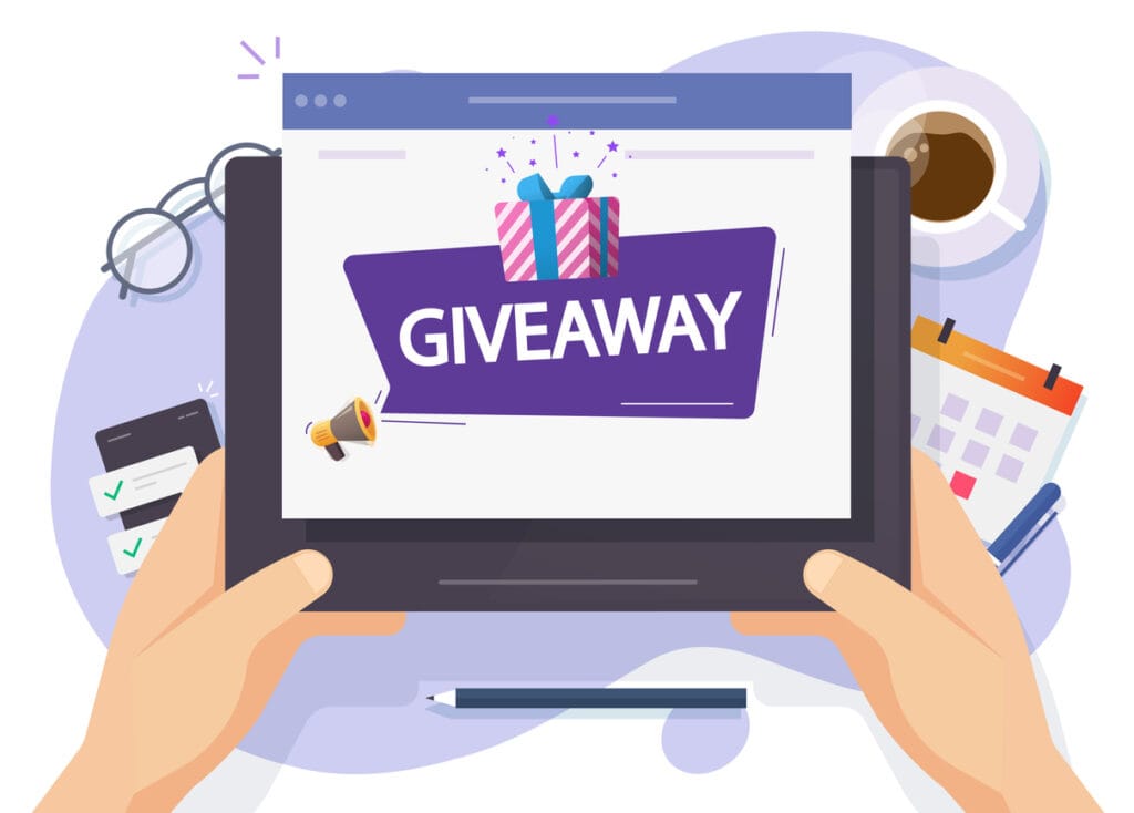 giveaway for your affiliate website