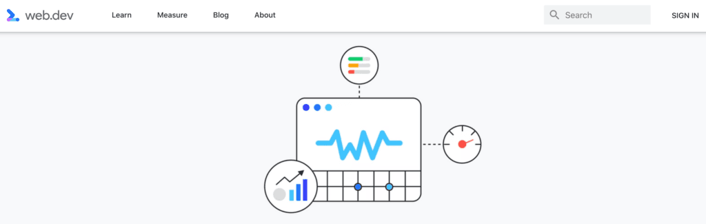 O site Core Web Vitals.