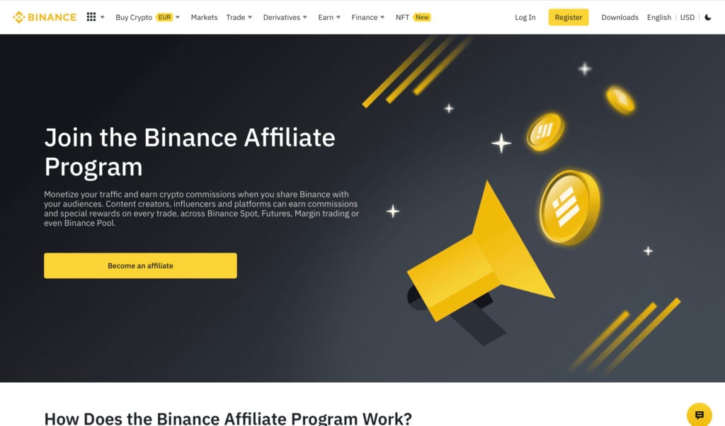 A Binance está em um dos melhores nichos de marketing de afiliados