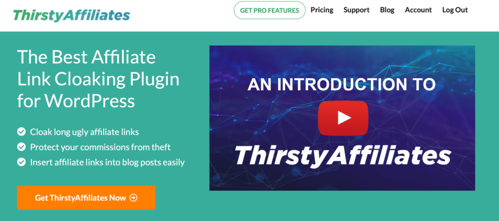 Thirsty Affiliates plugin