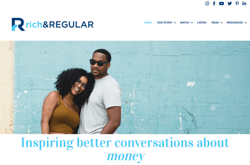 rich & Regular crosses several blog niches including finance and the African-American experience