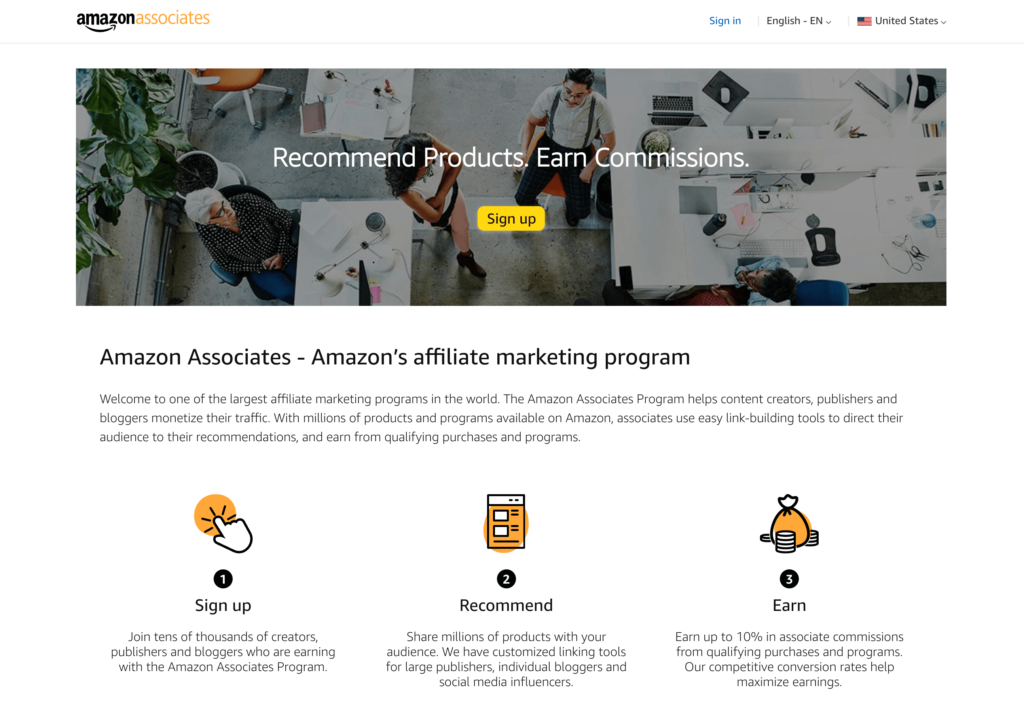 Amazon Associates program