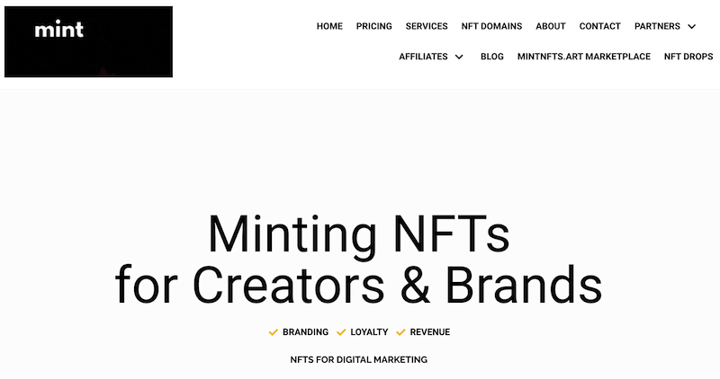 MintNFT is a popular NFT affiliate marketing program.