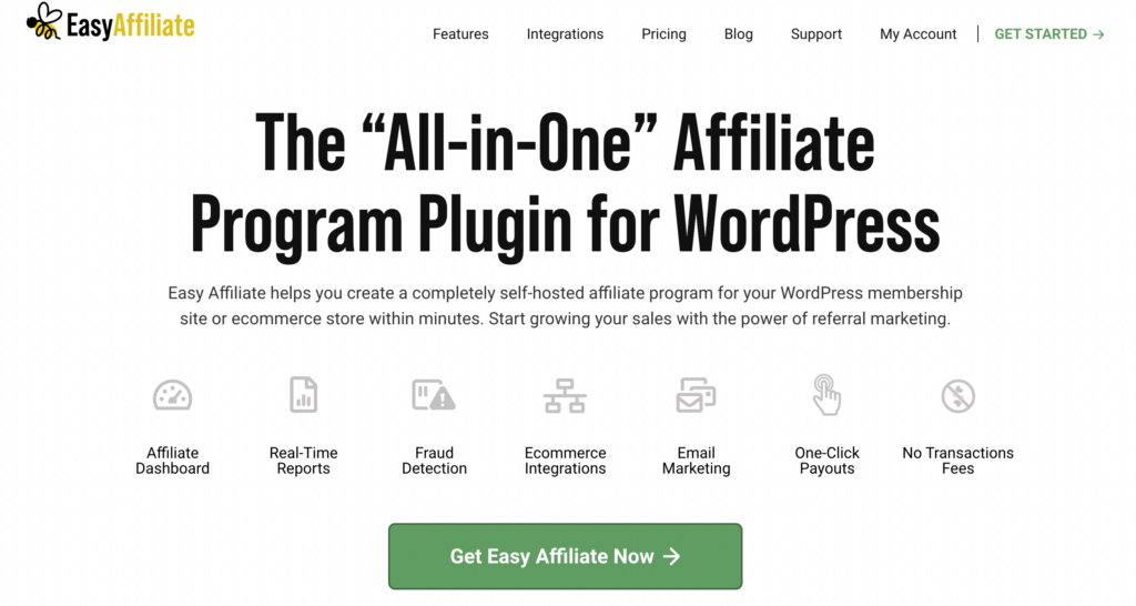 6 WordPress Plugins You Need to Optimize Your Affiliate Website: Easy Affiliate plugin