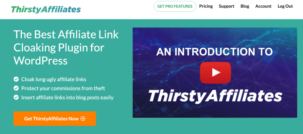 ThirstyAffiliates homepage
