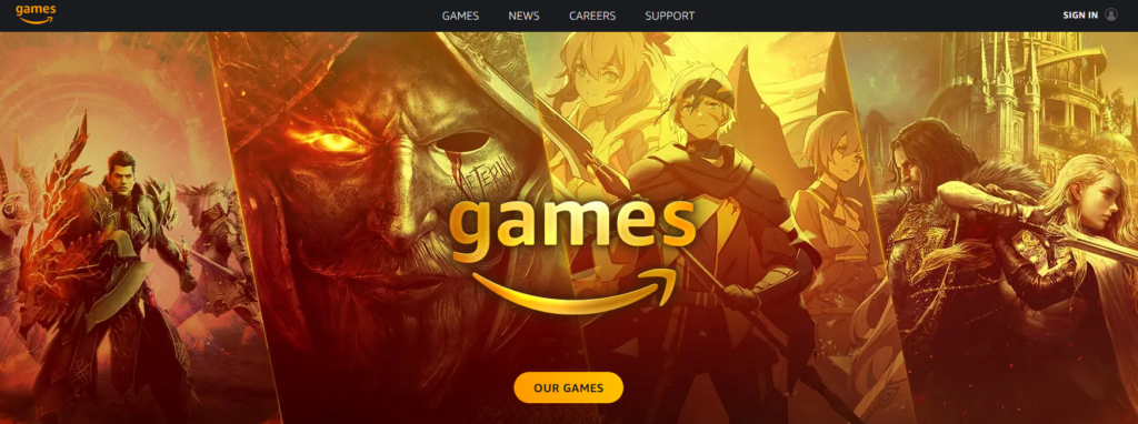 Amazon Games store