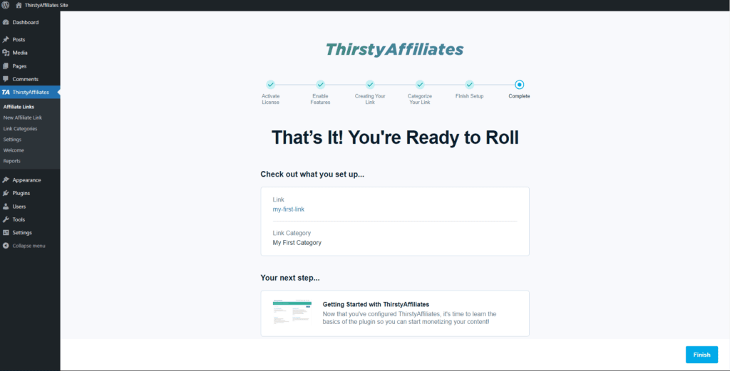 Primeros pasos con ThirstyAffiliates | ThirstyAffiliates