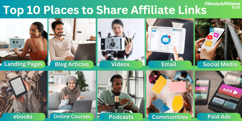 best places to share affiliate links_ThirstyAffiliates