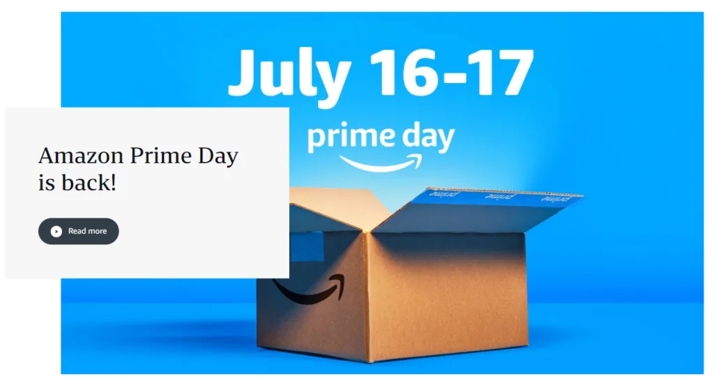 Anúncio do Amazon Prime Day 2024 