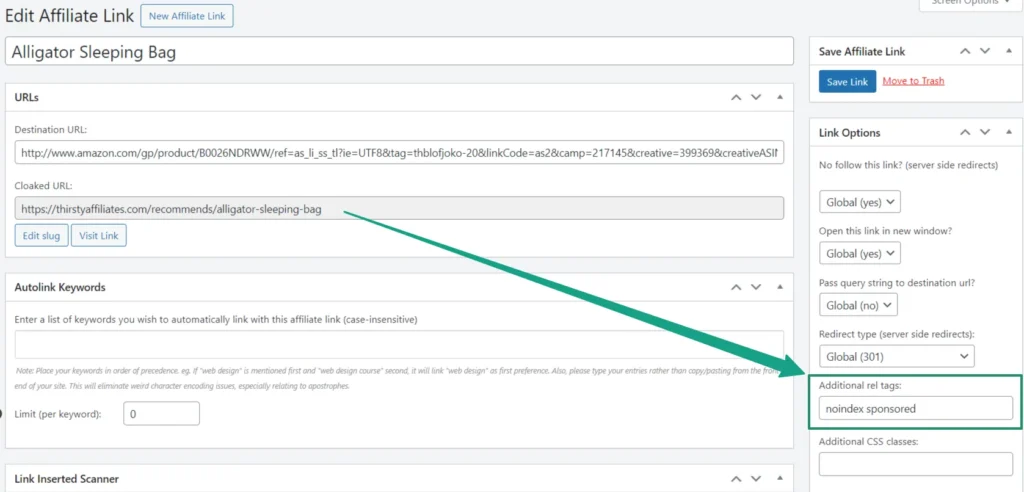 conformité des liens d'affiliation avec google safe 